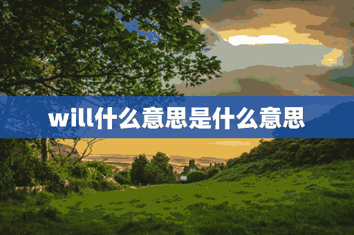 will什么意思是什么意思